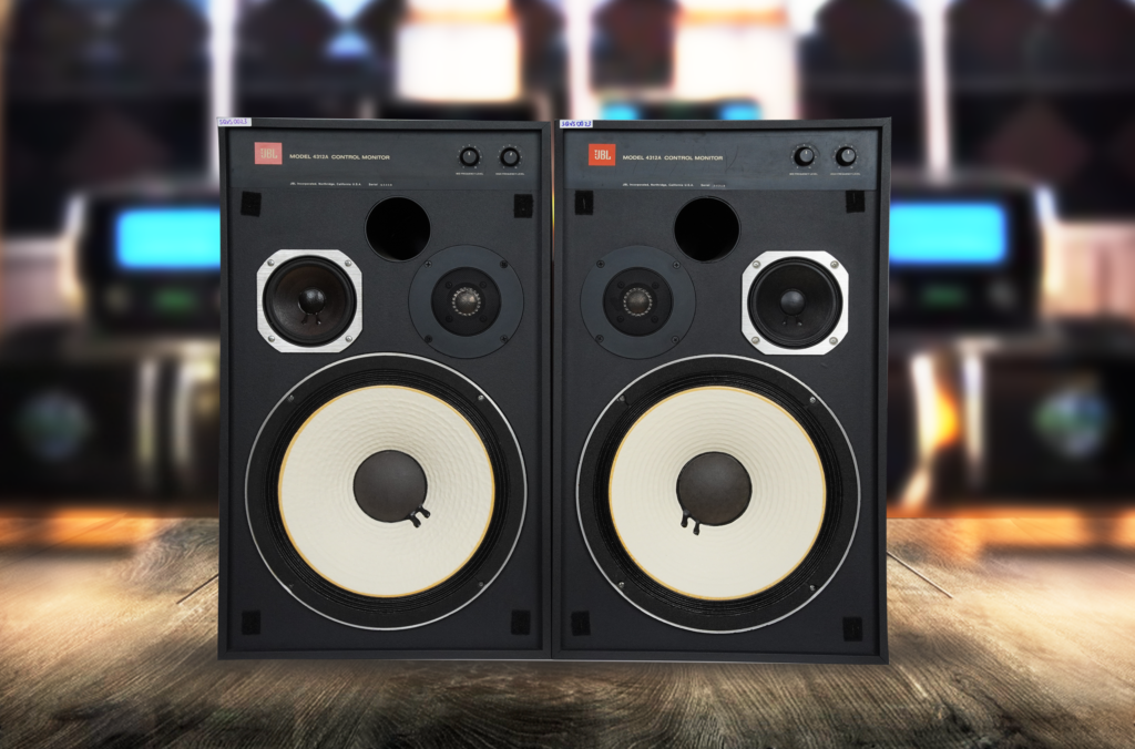 JBL 4312A Control Monitor ペア ブラック Pair of JBL 4312A Studio Monitor Speakers – Restored & Serviced –1