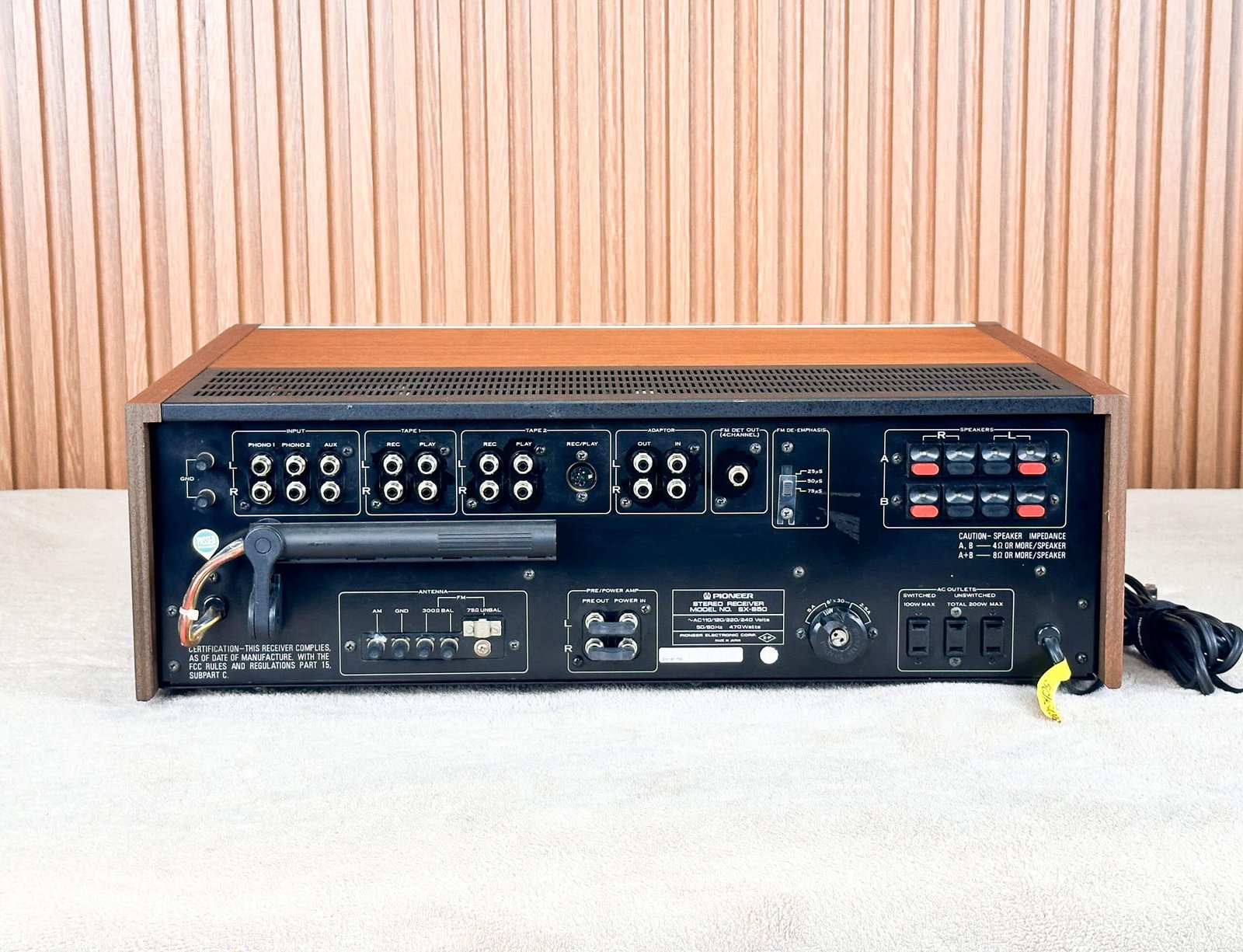 PIONEER SX-850 VINTAGE RECEIVER PIONEER SX-850 VINTAGE RECEIVER