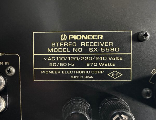 Pioneer SX-5580 Receiver