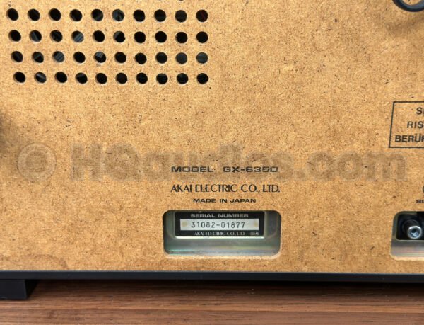 Excellent AKAI GX635D Reel To Reel