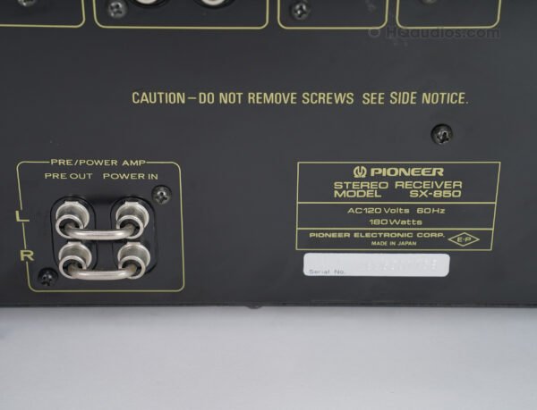 Pioneer Sx850_tte0705_1