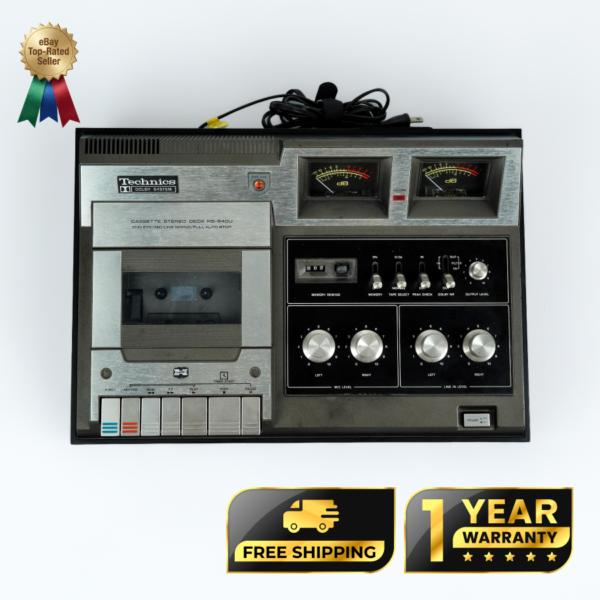 Technics RS-640U Vintage Stereo Cassette Deck – Dolby B – Restored